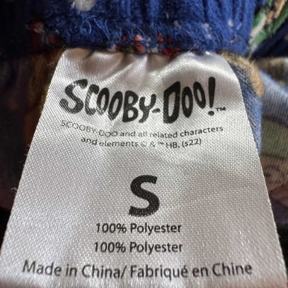 SCOOBY DOO & SHAGGY IN WINTER HAT & SCARF SNOW Lounge PAJAMA PANTS Small